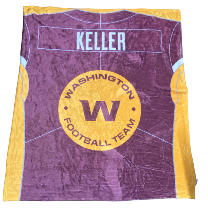 Washington Football Team NFL AA Mills Throw Blanket Burgundy/Gold (60 X 52)