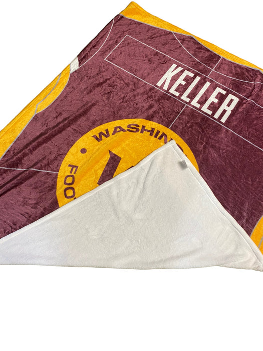 Washington Football Team NFL AA Mills Throw Blanket Burgundy/Gold (60 X 52)