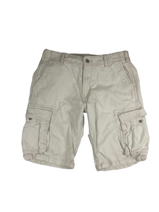 Levi's Heavy Cotton 6 Pocket Cargo Shorts Beige Men's (Size: 30)