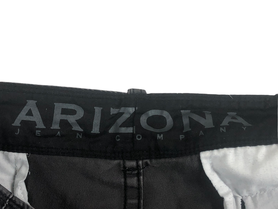 Arizona Camouflage 6 Pocket Cargo Shorts Black Men's (Size: 44)