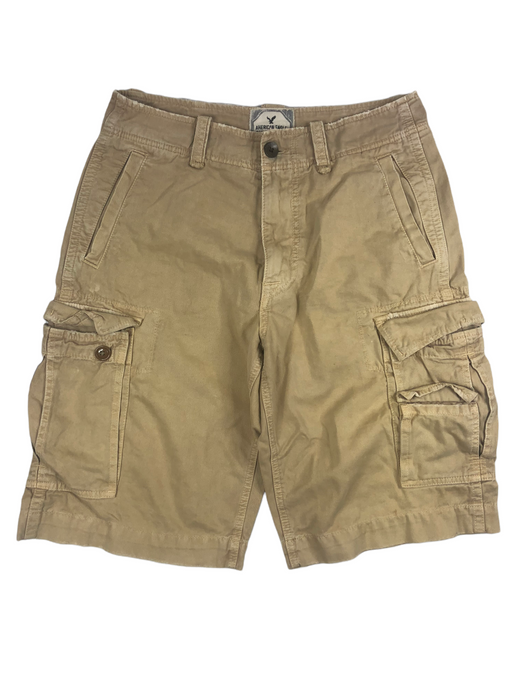 American Eagle Vintage Heavy Cotton Cargo Shorts Beige Men's (Size: 30)