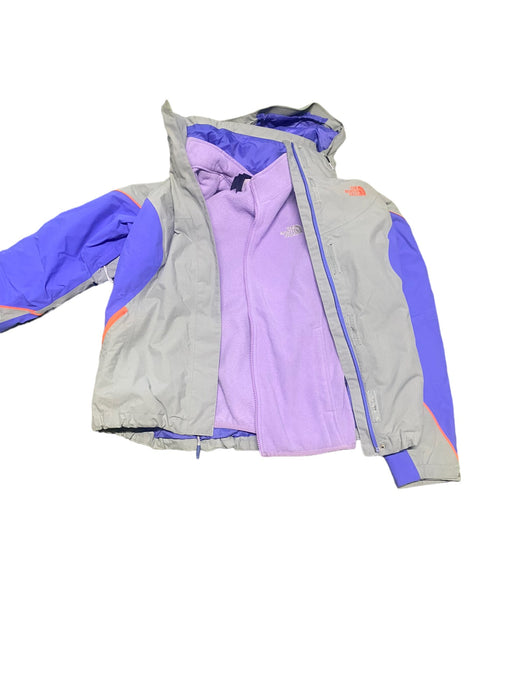 The North Face Girls 3-n-1 Jacket w/ Hood Gray & Purple (Size: L 14/16)