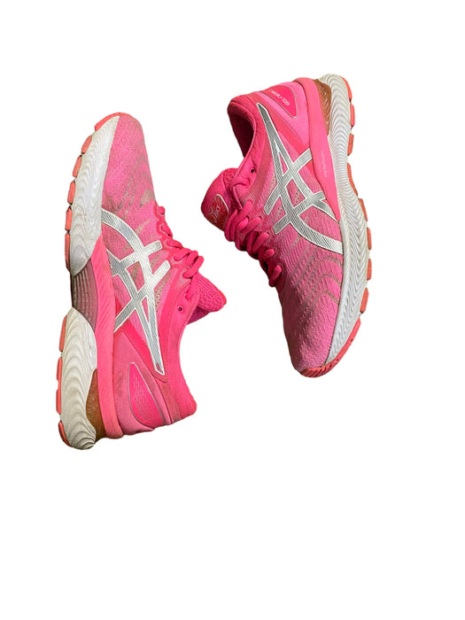 Asics Gel-Nimbus 22 Pink White Running Shoes Women's (Size: 8) 1012A587