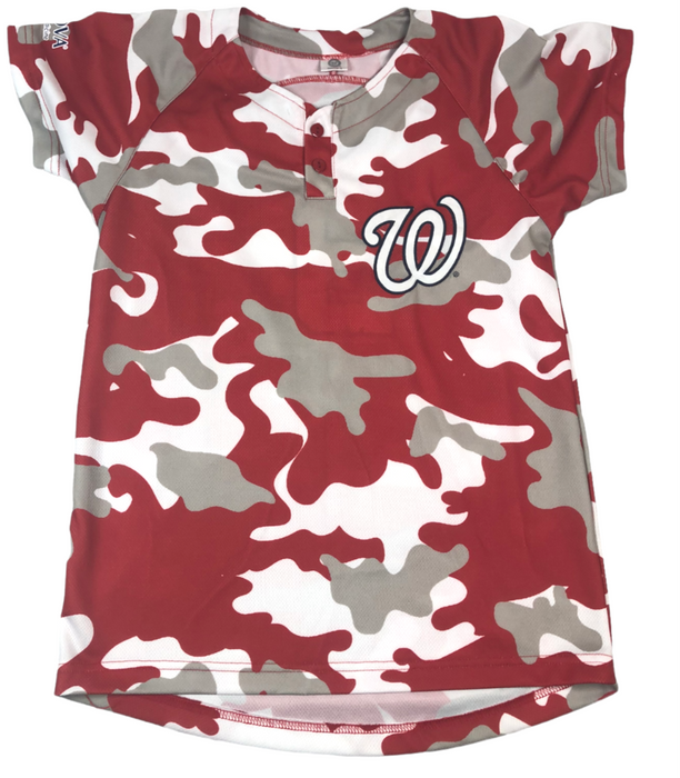 Washington Nationals Inova #9 Kingstowne Camouflage Jersey Youth (Size: L)