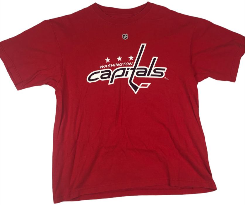 Washington Capitals NFL Reebok #52 Green T-Shirt Red Men's (Size: L)