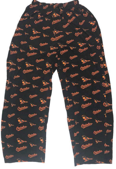 Baltimore Orioles Sideline Apparel Logo Lounge Pants Black Women's (Size: M)