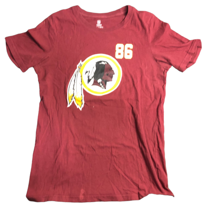 Washington Redskins NFL #86 Reed T-Shirt Red Youth (Size: L 10/12)