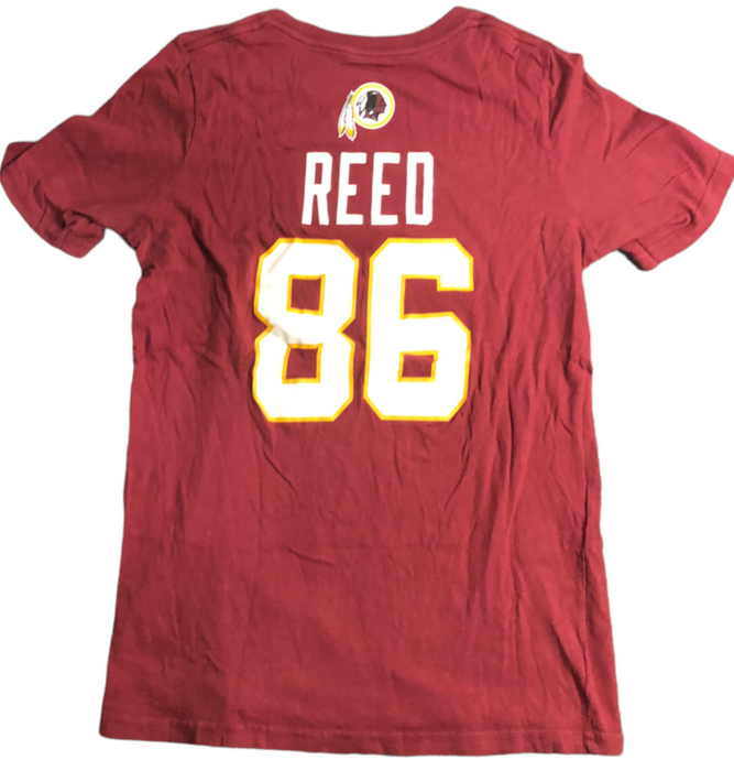 Washington Redskins NFL #86 Reed T-Shirt Red Youth (Size: L 10/12)