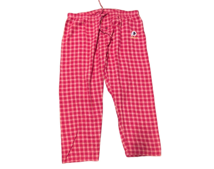 Washington Redskins Men's Team Apparel Plaid Lounge Pants Red (Size: 2XL)