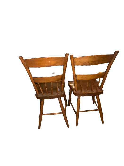 Harvest Hand Painted Hitchcock Style Country Farmhouse Dining Chairs (Set of 2)