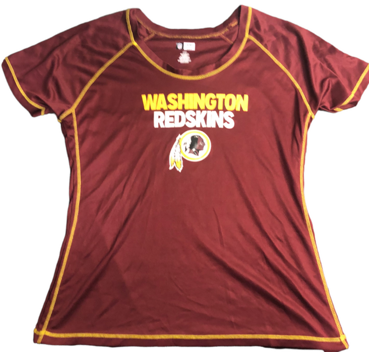 Washington Redskins NFL Crew Neck Active T-Shirt Red Women's (Size: 1X)