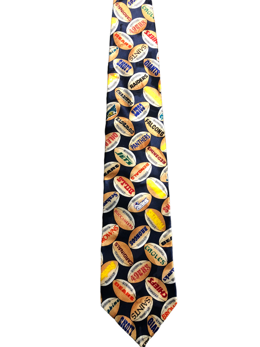 NFL Team Apparel All Teams Football Neck Tie Blue Men's (Size: 58")