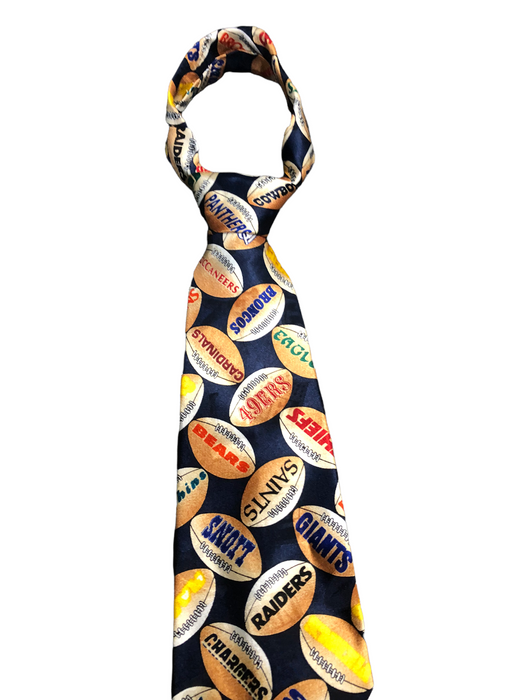 NFL Team Apparel All Teams Football Neck Tie Blue Men's (Size: 58")