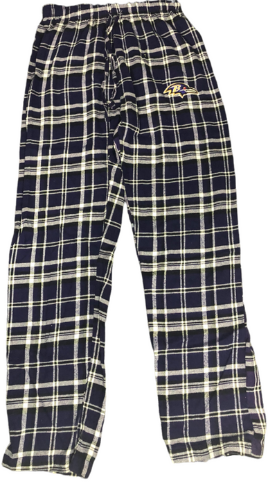 Baltimore Ravens NFL Plaid Lounge Pants Purple Men's (Size: S)