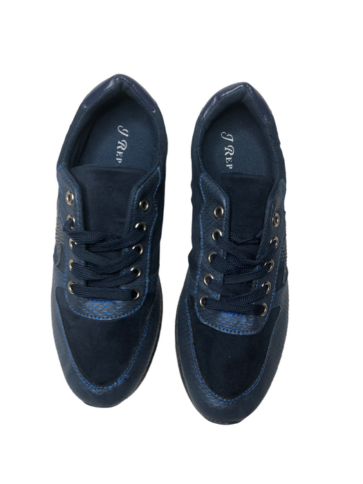 J Repubic Junny Signature Navy Blue Sneaker Shoes Women's (Size: 9) AQ13I