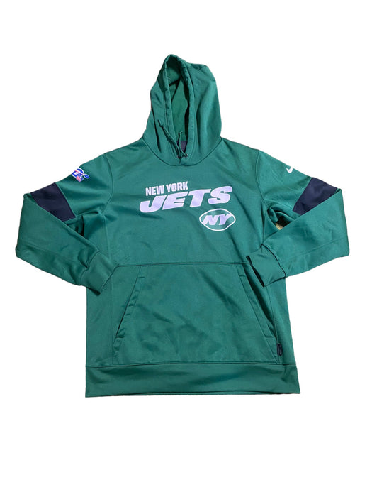 New York Jets Men's NFL Nike Dri-Fit Pullover Hoodie Green (Size: L)