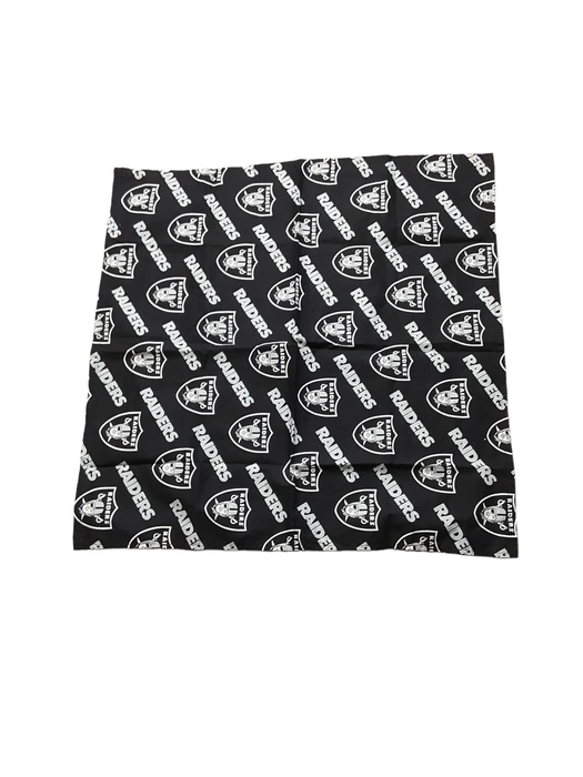 Las Vegas Raiders NFL Handmade Scarf Black (Size: One Size)