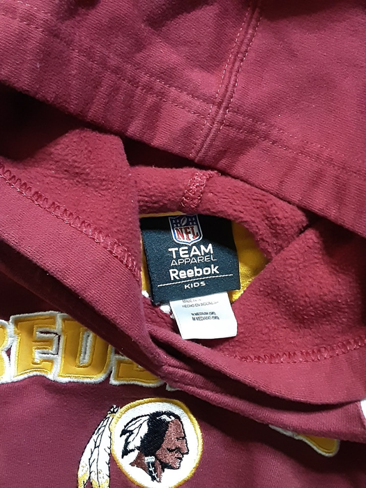 Washington Redskins NFL Team Apparel Kids Embroidered Hoodie RD (Sz: Medium)