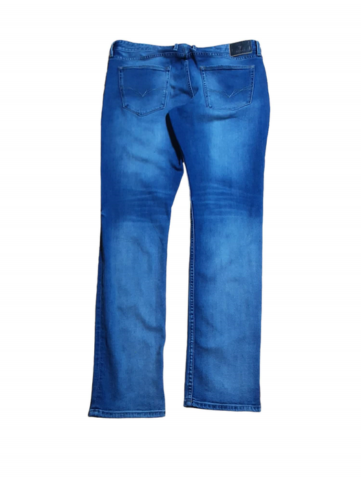 Guess Men's Slim Fit Tapered Medium Wash Jeans Blue (Size: 38 X 35)