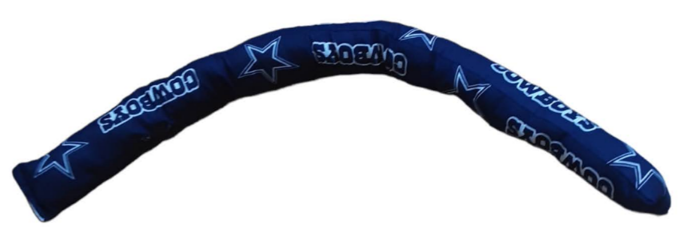 Dallas Cowboys NFL Handmade Draft Door Pillow Blue (Size: 28 x 3)