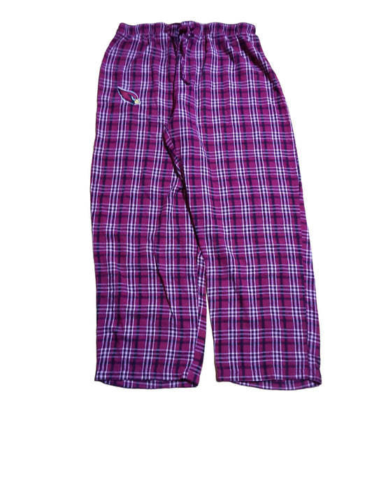 Arizona Cardinals NFL Team Apparel Men's Plaid Pajama Pants (Size: 2XL)