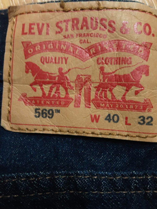 Levi's 569 Men's Loose Fit Dark Wash Durable Jeans Blue (Big & Tall: 40 x 32)