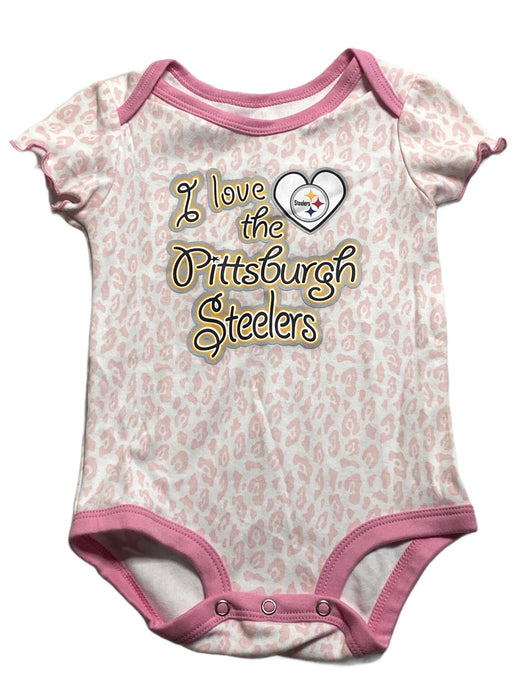 Pittsburgh Steelers NFL Girl Toddler One Piece Pink (Size: 6-9 Months)