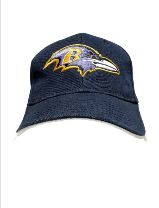 Baltimore Ravens NFL Hat Team Logo Adjustable Hat Black (One Size)