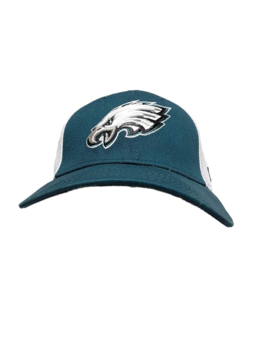 Philadelphia Eagles New Era Logo Hat White/Green (Size: L/XL)