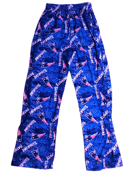 New England Patriots NFL Team Apparel Youth Pajama Pants Blue (Size: L/14-16)