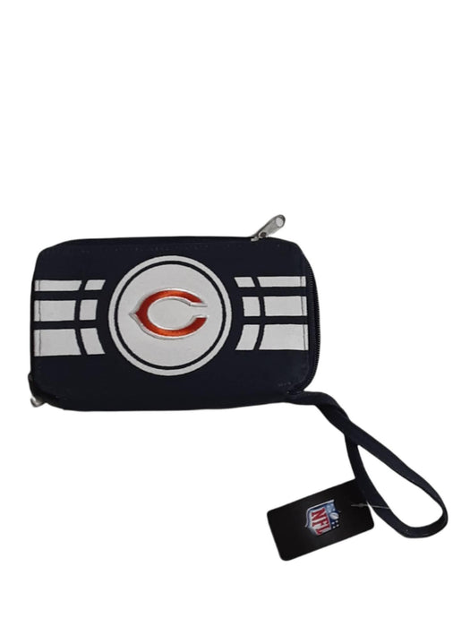 Chicago Bears Team NFL Women's Zip Organizer Wrist Wallet Blue