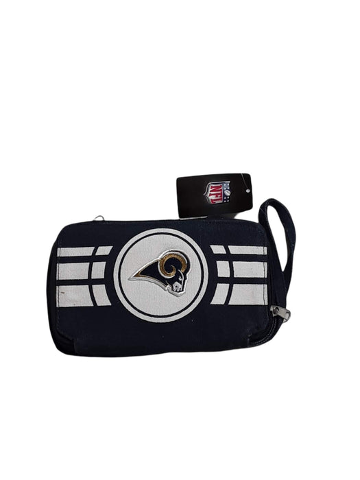 Los Angles Rams Team NFL Women's Zip Organizer Wrist Wallet Blue