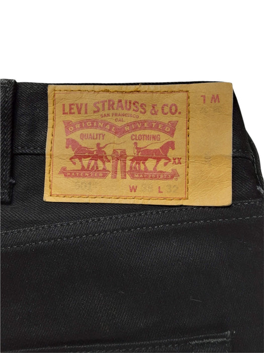 Levi's 501 Original Fit Button Fly Men's Jeans Black (Size: 38 x 32) 5010638