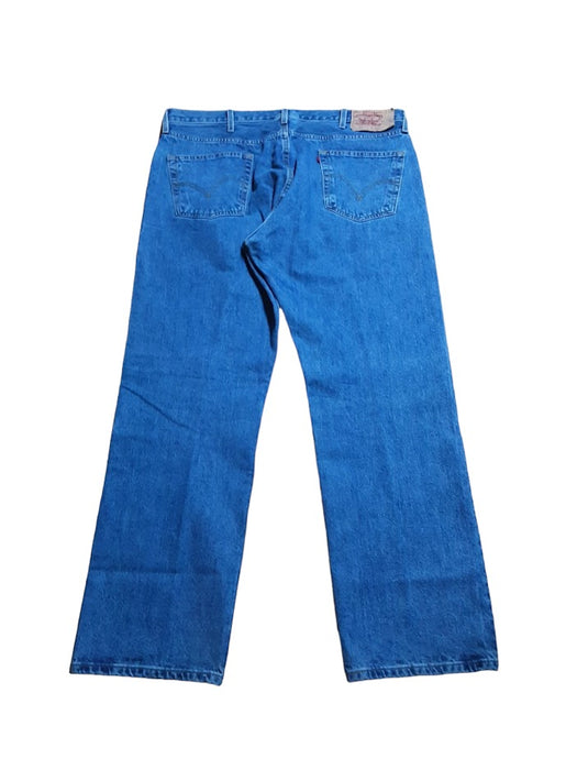 Levi's 501 Men's Original Fit Button Fly Jeans Blue (Size: 42 x 32)