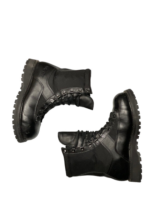 Black Knight 1599 8" Tall Leather Black Combat Boots Men's (Size: 8) P11032