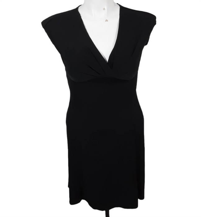 Merona Women's Black V-Neck Sleeveless Dress  (Size: S)