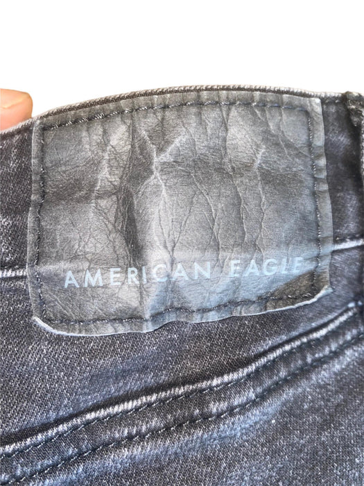 American Eagle Men's Next Level Slim Fit  Flex Jeans Black (Size: 31 x 32)