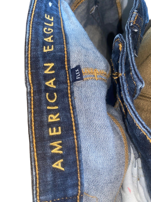 American Eagle Flex Men's Slim Fit Dark Wash Jeans Blue (Size: 31 x 32)