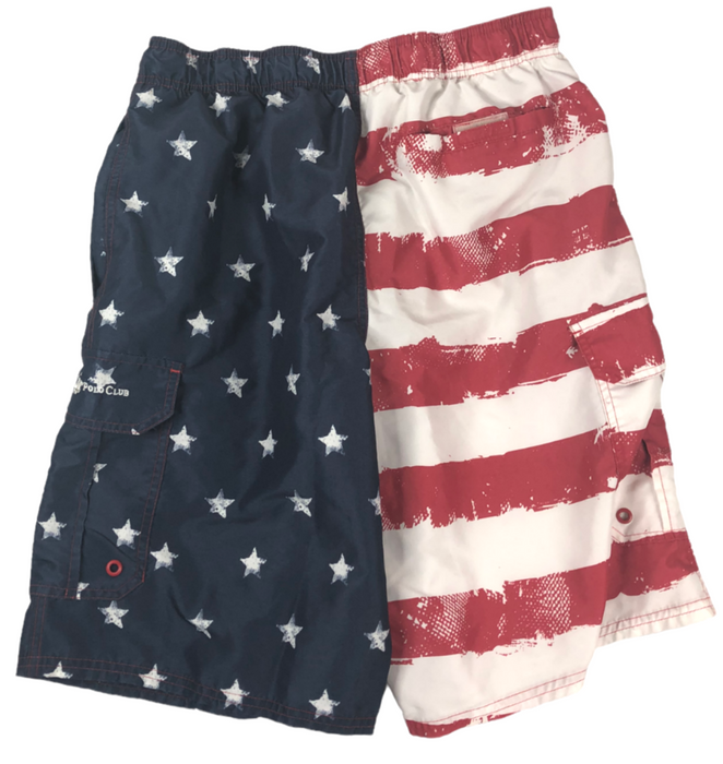 Beverly Hills Polo Club American Flag Theme Board Short Men's (Size: M)