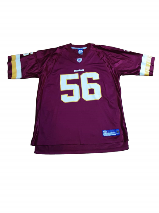 Washington Redskins NFL Reebok #56 Arrington Men's Jersey Red (Size: 2XL)