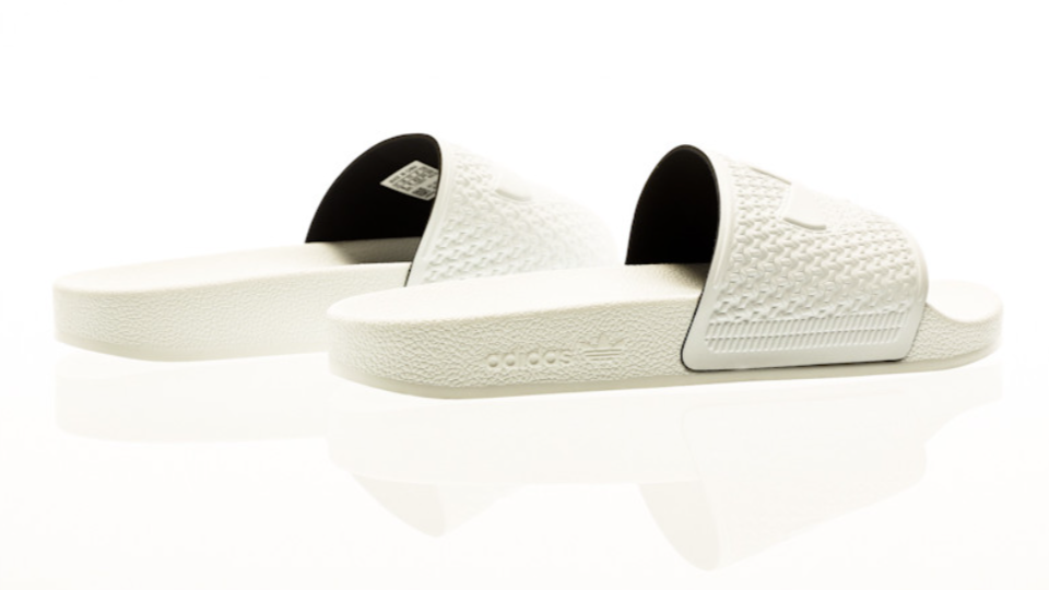 Adidas Originals Shmoofoil All-White Comfort Slides Men's (Size: 4-13) H03372