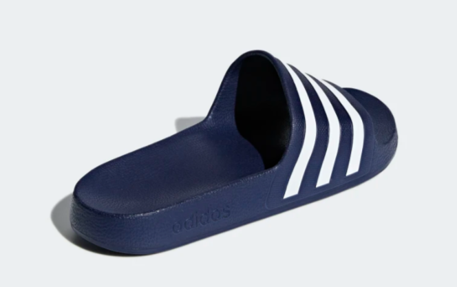 Adidas Adilette Aqua Dark Blue White Comfort Slides Men's (Sizes: 7-13) F35542