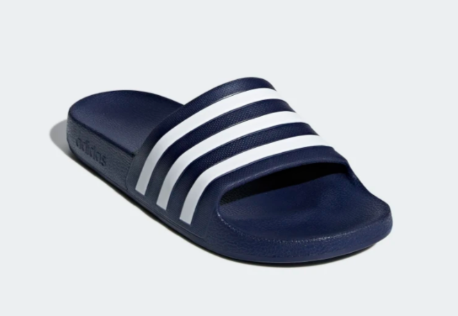 Adidas Adilette Aqua Dark Blue White Comfort Slides Men's (Sizes: 7-13) F35542