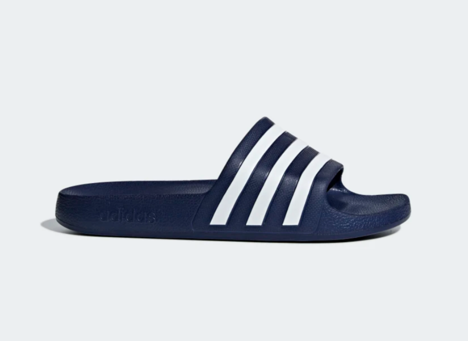 Adidas Adilette Aqua Dark Blue White Comfort Slides Men's (Sizes: 7-13) F35542