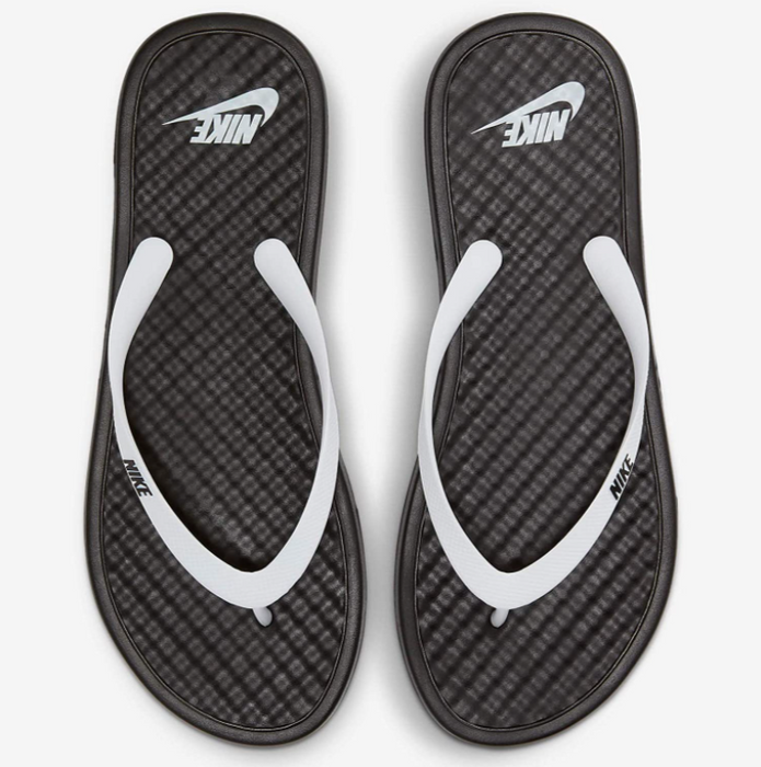 Nike Ondeck Thong 'Black White' Comfort Slides Men's (Sizes: 13) CU3958-005