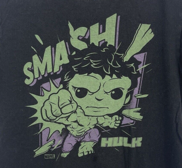 Marvel Funko Pocket POP HULK figurine w/Hulk Smash Shirt for Kids (Size: XL)