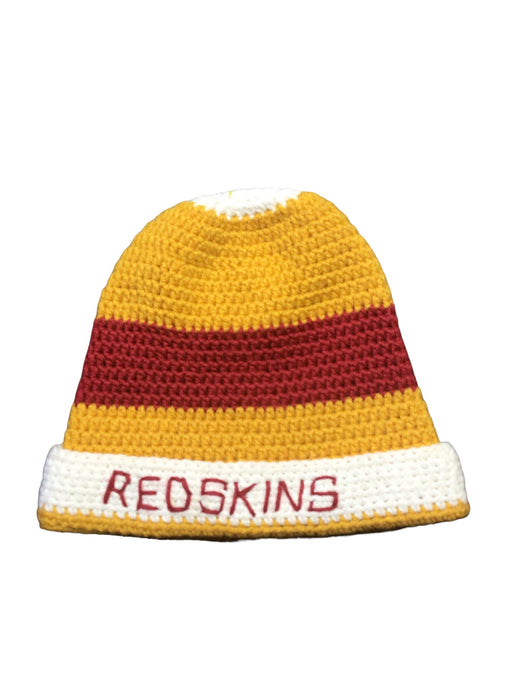 Washington Redskins NFL Handmade Crochet Beanie Yellow/Red (One Size Fit Most)