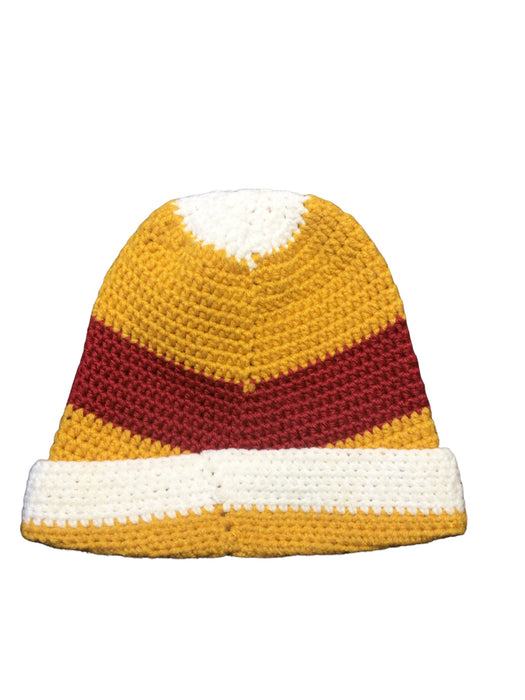 Washington Redskins NFL Handmade Crochet Beanie Yellow/Red (One Size Fit Most)