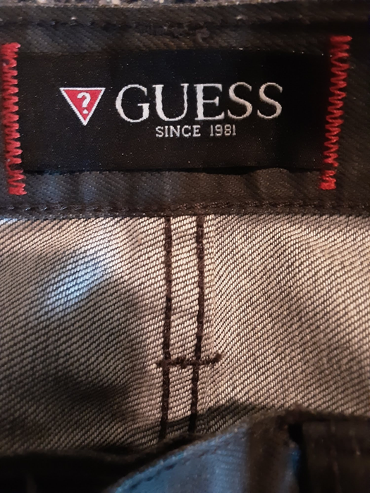 Guess Men's Ultra Slim McCrea Fit Dark Wash Jeans Gray (Size: 30 X 30)