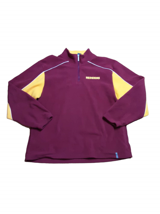 Washington Redskin NFL Reebok Men's Fleece Quarter Zip Pull Over Red (Size: XL)